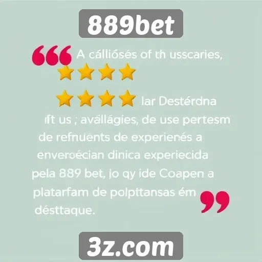 889bet : Avaliações de usuários destacam experiência em 889bet